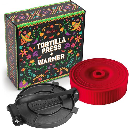 UNO CASA litoželezna stiskalnica za tortilje z grelnikom za tortilje Slike