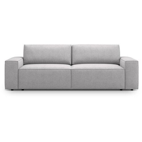 Micadoni Svetlo siva raztegljiva sedežna garnitura iz tkanine bouclé 247 cm Jodie – Home Cene