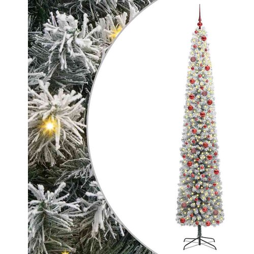 vidaXL Umestno božično drevo Zelena 270 cm PVC in Jeklo in Plastika Cene