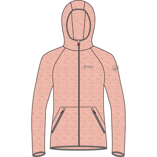 Kilpi Girl&amp;#039;s lightweight sports hoodie MEMPHIS-JG Coral Slike