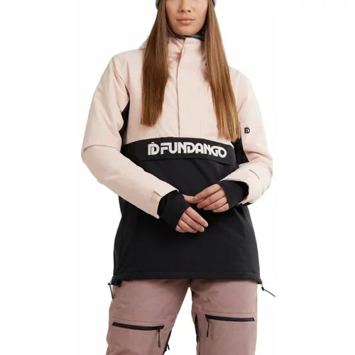 Fundango BIRCH LOGO ANORAK Ženska skijaška/ snowboard jakna, crna, veličina
