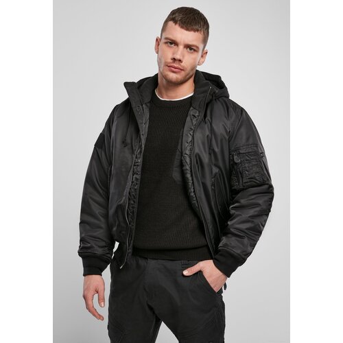 Brandit MA1 Hooded Bomber Jacket - Black Cijene