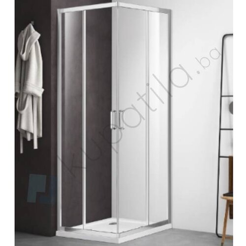 Tu&amp;scaron; kabina 900x900x2000mm kvadratna hrom Dasbad Slike