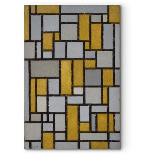 Slika - Piet Mondrian &amp;ndash; Composition with grid 17 60x90 Akustična Slike