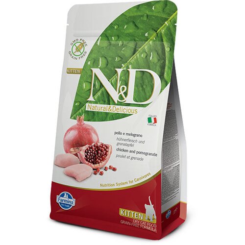 N&amp;amp;d ND Suva hrana za mačiće Grain free Piletina i nar, 0.3kg Slike