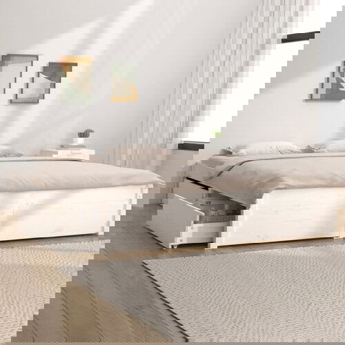 Furnova Posteljni okvir s predali bel 135x190 cm, (21936925) Slike