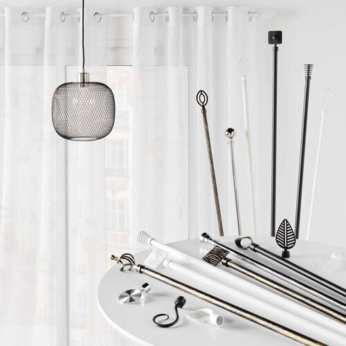 Douceur d int&amp;eacute;rieur Kovinska karnisa z nastavljivo dolžino 120 - 210 cm Ovalon &amp;ndash; Slike