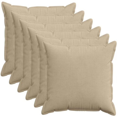  Presvlaka za jastuk 6 kom. HOUTEN Sivosmeđa 80 x 80 cm Kord - Sivosmeđa 80 x 80 cm 6 Cijene
