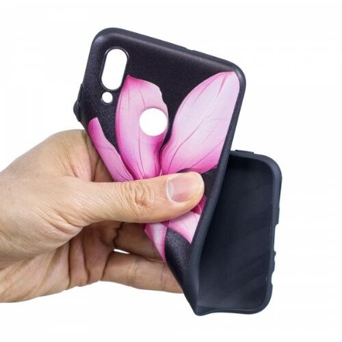 Nillkin Silikonski ovitek z orhidejo za Samsung Galaxy A50 A505 - črn Slike