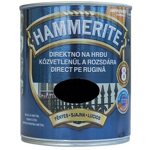 HAMMERITE Lak za kovino (2,5 l, črna, sijaj) Cene