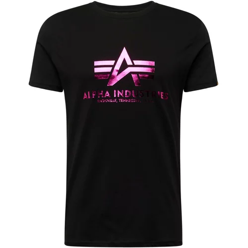 Alpha Industries Majica roza / črna