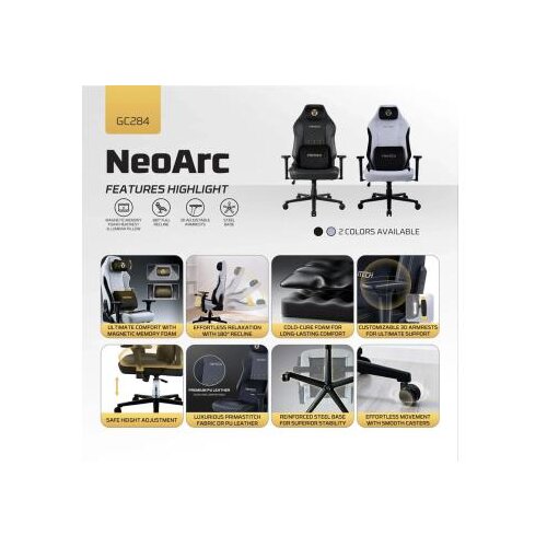 Fantech stolica gaming alpha GC-284 neoarc crna Slike