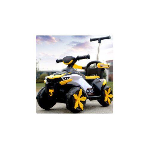  auto na akumulator  za decu sa drškom (6V) SM-24306 žuti Cene