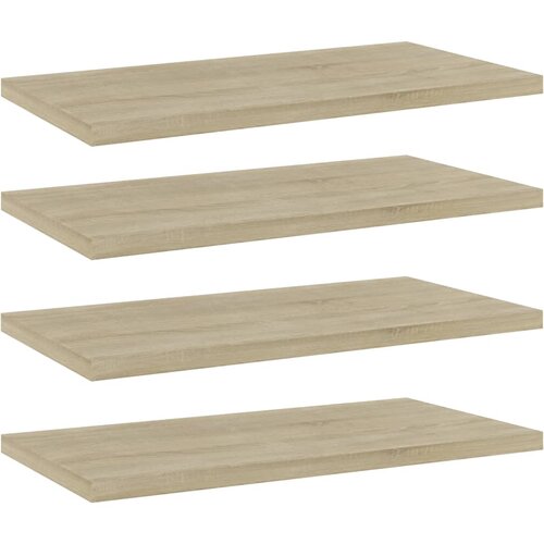 vidaXL Dodatne police za omaro 4 kosi sonoma hrast 40x20x1,5 cm Cene