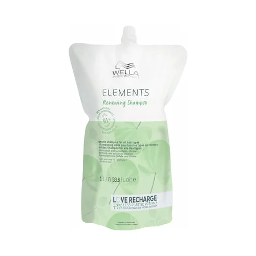 Wella Elements Renewing 1000 ml šampon oštećenu kosu punilo za ženske