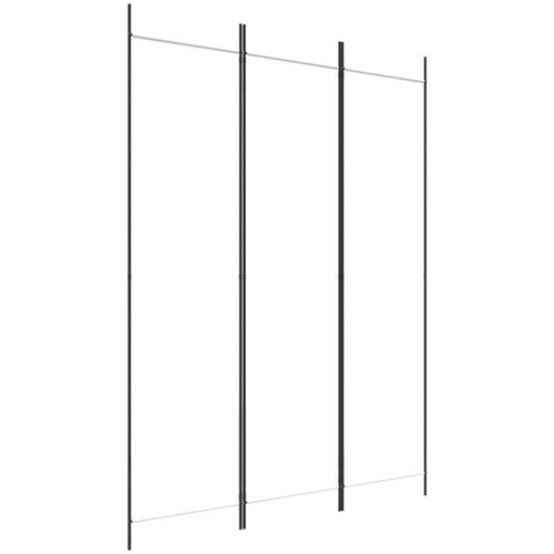  pregrada s 3 panela bijela 150 x 200 cm od tkanine Slike