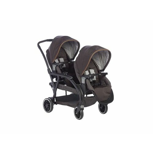 Graco blizanačka kolica za bebe Modes Duo black/grey, sivo/crna Slike