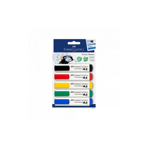 Faber-Castell Flomaster za tekstil basic color 1/5 159520 Slike