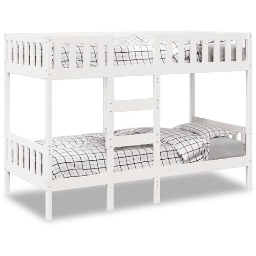 VidaXL Dnevna postelja bela 90x190 cm trdna borovina Slike