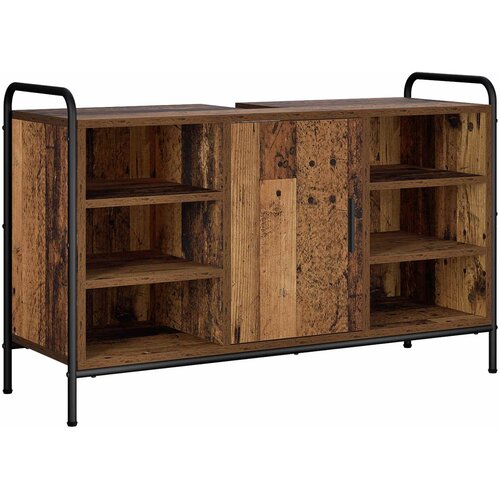  Set ormarića za kupaonicu 3 kom. Staro drvo 40 x 36 x 200,5 cm Slike