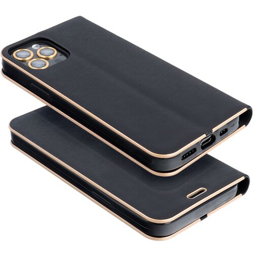  futrola flip luna book gold za samsung A346 galaxy A34 5G crna Slike