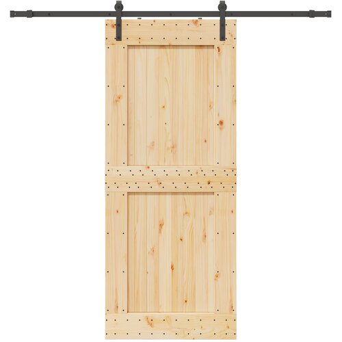 Klizna vrata NARVIK 95 x 210 cm (213,5 cm) Prirodna i crna Slike