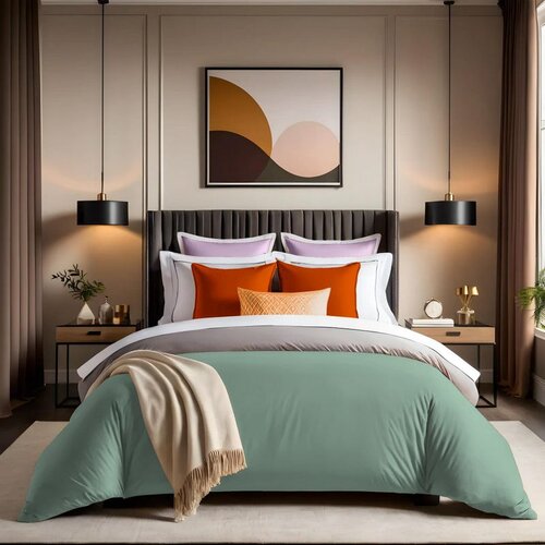  tonne mixte - lola green ranforce single xxl quilt cover (de) Cene