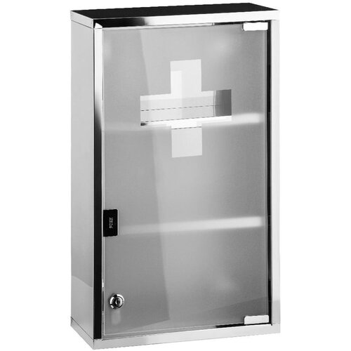Premier Housewares Plastična stenska omarica za zdravila v srebrni barvi 30x51 cm – Cene