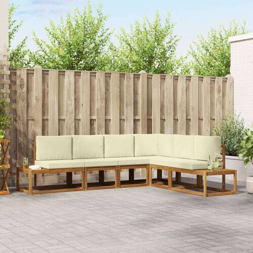  Set vanjskih sofa s jastukom 6 Komad Prirodna i krem Cene