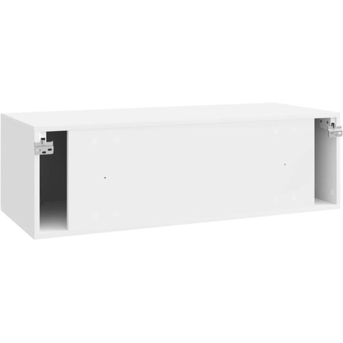  ormar za zid Zidne Bijela visokog sjaja 98 x 41 x 30 cm Slike