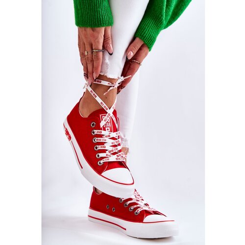 Big Star Women's Material Sneakers Big Star KK274104 Red Cene