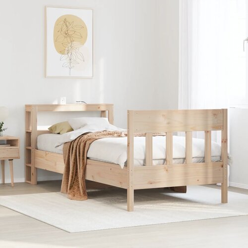 Furnova Posteljni okvir brez vzmetnice 90x200 cm trdna borovina, (21943925) Slike