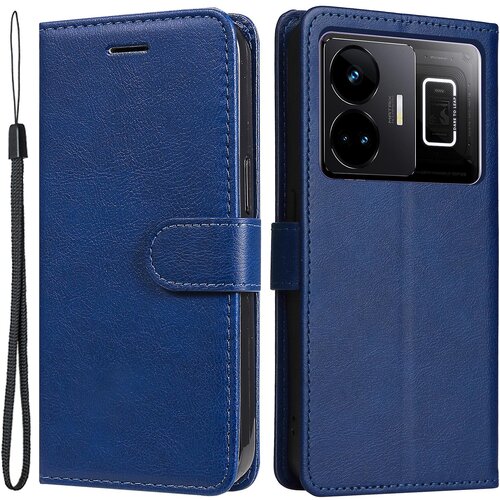 INORCO Za Realme V30 5G/V30t Crazy Horse Texture Denarnica Telefonska torbica PU usnje Pokrov stojala za telefon, (22035916) Slike