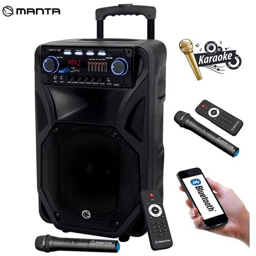 Manta prenosni karaoke zvočnik SPK5021 PRO FONOS, Bluetooth 5.0, 80W RMS, TWS, Equalizer, FM Radio, Slike