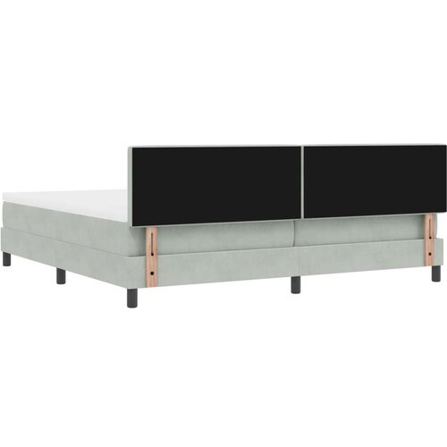 Box Spring Krevet s Madracem Svjetlosiva 200x200 cm Bar&amp;scaron;un Slike