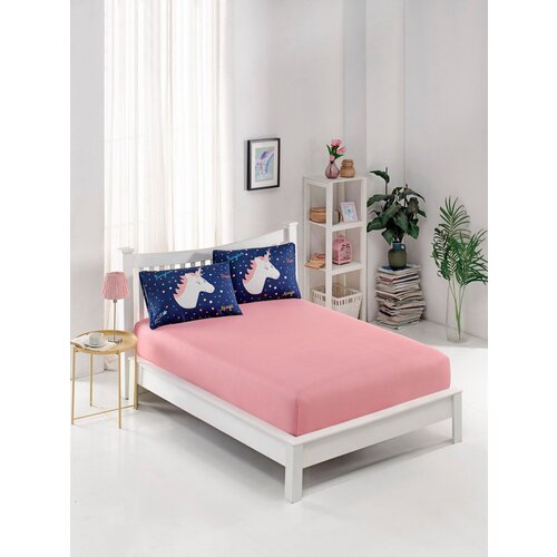  Magic unicorn dark bluepinkwhite single sheet set Cene