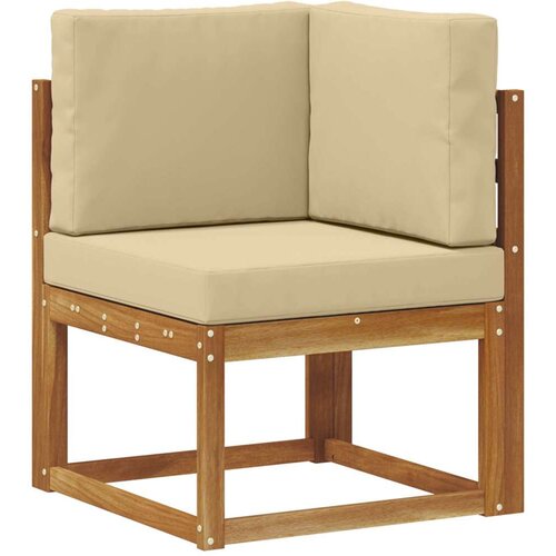  Set vanjskih sofa s jastukom 4 Komad Prirodna i bež Slike