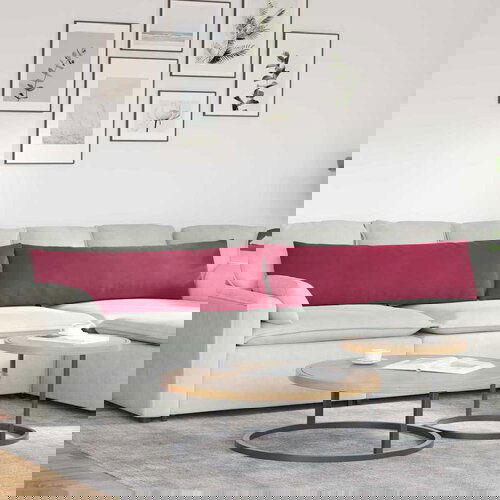 vidaXL jastučići za sofu 2 pcs vinska crvena 145 x 40 cm Cijene