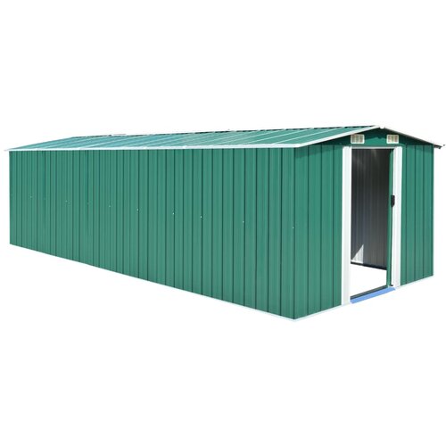 vidaXL Vrtna lopa 257x580x181 cm kovinska zelena Cene