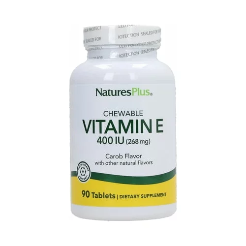 Nature's Plus vitamin E 400 IU, žvečljive tablete