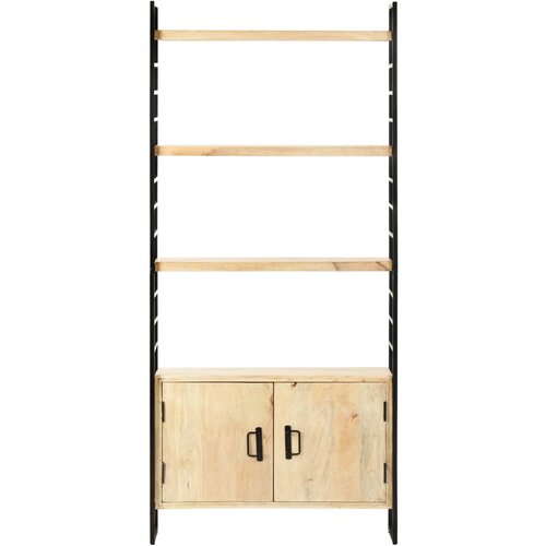 Maison Chic Knjižna omara - Knjižni regal 4-nadstropna 80x30x180 cm trden mangov les, (21725168) Slike