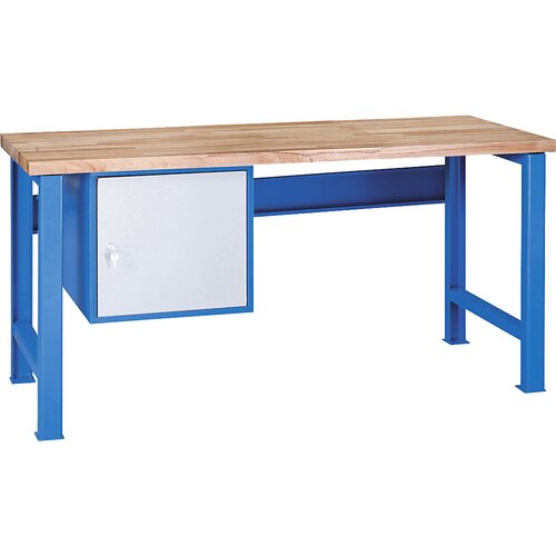  Delovna miza z nastavitvijo višine, modularni sistem, 1 viseča omarica z vrati (višina 421 mm), širina 1500 mm Cene
