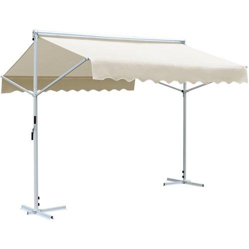 vidaXL Samostojeća tenda 3 x 3 m krem Cijene