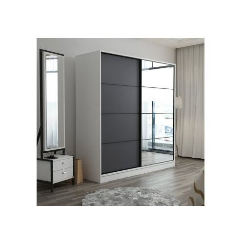 Hanah home Kale 3163 Ormar, 180x190x52cm, Bijelo-antracit Cene