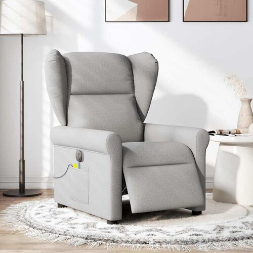 Maison Chic Električni masažni naslanjač - Relax naslanjač sivo blago, (22134748) Cene