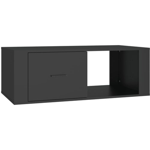 Maison Chic Klubska mizica - kavna mizica - Nizka mizica črna 100x50,5x35 cm inženirski les, (21753744) Slike