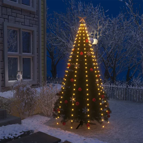 vidaXL mrežna rasvjeta za božićno drvce s 250 LED žarulja 250 cm