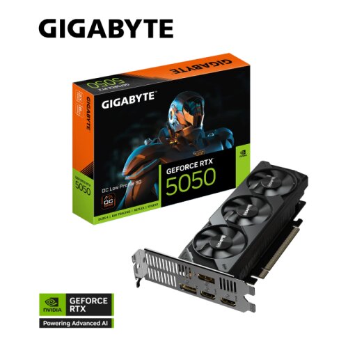 Gigabyte Grafična kartica GeForce RTX 5050 OC Low Profile 8G, 8GB GDDR6, PCI-E 5.0 Cene
