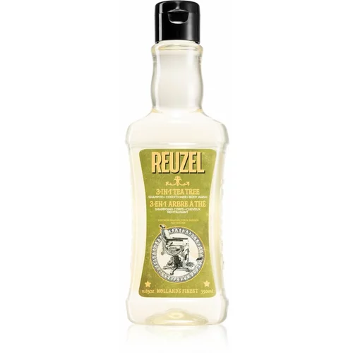 Reuzel Tea Tree 3 u1 šampon, regenerator i gel za tuširanje za muškarce 350 ml