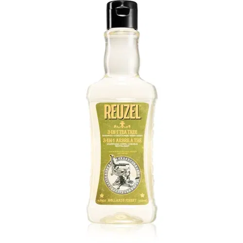 Reuzel Tea Tree 3 v 1 šampon, balzam in gel za prhanje za moške 350 ml